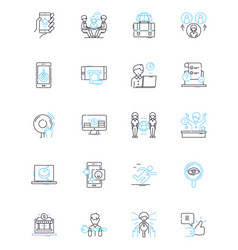 Customer Acquisition Linear Icons Set Prospects