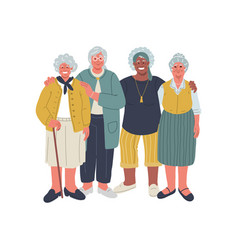 Group Of Elderly Women Smilinghuddletime