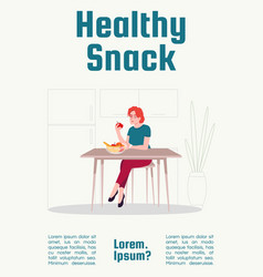 Healthy Snack Poster Template Natural Food