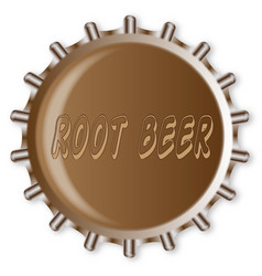 Metal Root Beer Bottle Cap