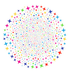 Space Star Festive Round Cluster