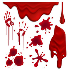 Blood Blots Realistic Set