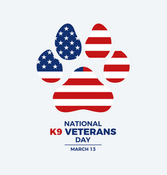 National K9 Veterans Day Poster