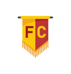 Football Club Emblem Icon Flat Soccer