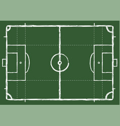 Football Field Scheme Chalk Soccer Game Strategy