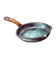 Fried Meal In Cooking Pan