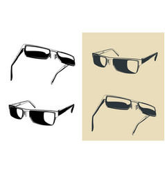 Stylized Of Glasses