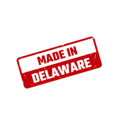 Made In Delaware Rubber Stamp