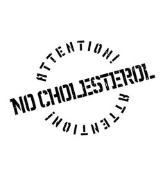 No Cholesterol Rubber Stamp