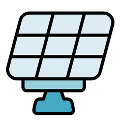 Solar Panel Icon Flat