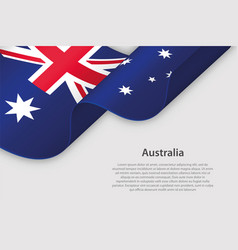 3d Ribbon With National Flag Australia Isolated