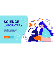 Science Laboratory Horizontal Banner