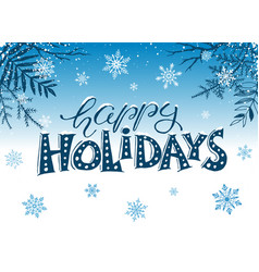 Happy holidays Royalty Free Vector Image - VectorStock