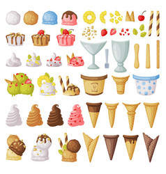 Ice Cream Constructor Big Set Fresh Cold Sweet