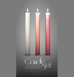 Colorful Twisted Burning Candles Collection