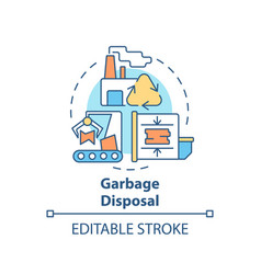 Garbage Disposal Concept Icon