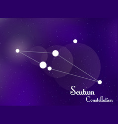 Scutum Constellation Starry Night Sky Cluster