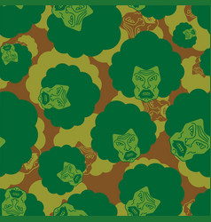 Angry Woman Pattern Military Seamless Grumpy Wife