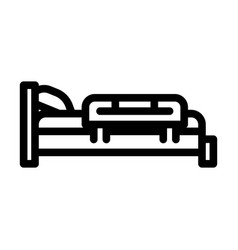 Bed Rail Kid Bedroom Line Icon