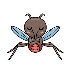 Cute Little Mosquito Cartoon Design