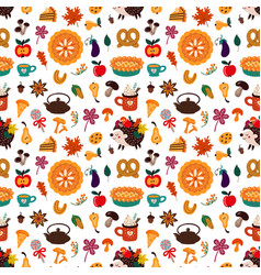 Pattern Of Various Autumn Desserts