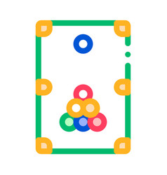 Interactive Game Billiard Thin Line Icon