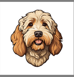 Labradoodle Dog Breed Cute Cartoon Kawaii