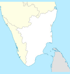 Location Map Of Tamil Nadu Is A State India