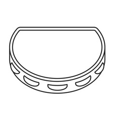 Tambourine Outline Icon Drum