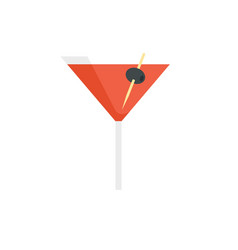 Tomato Cocktail Icon Flat Juice Drink