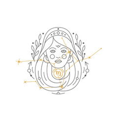 Virgo Astrological Symbol With Zodiac