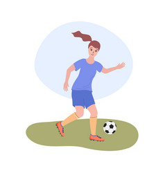 Womens Football Female Soccer Flat