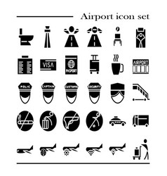 Airport Icons Set