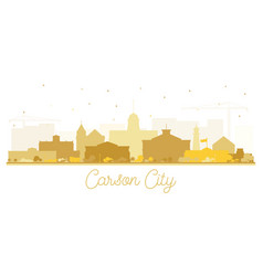 Carson City Nevada City Skyline Silhouette