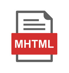 Mhtml File Document Icon