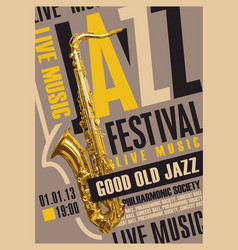 Poster For Jazz Music Festival And Live Music