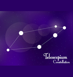 Telescopium Constellation Starry Night Sky