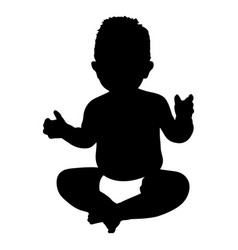 Boy Sitting Silhouette