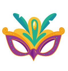 Lilac Mardi Gras Mask