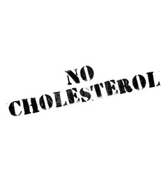 No Cholesterol Rubber Stamp