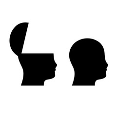 Silhouette Of Head Open Mind And Consciousness