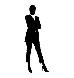 Business Woman Confident Silhouette