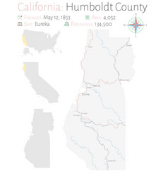 Map Humboldt County In California