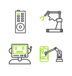 Set Line Industrial Machine Robotic Robot Arm