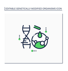 Mutation Gene Line Icon