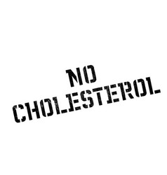 No Cholesterol Rubber Stamp