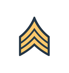 Sergeant Sgt Soldier Military Rank Insignia Icon