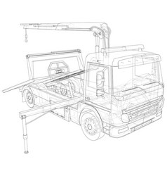 Tow Truck Towing Drawing