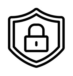 Cyber Security Thick Line Icon