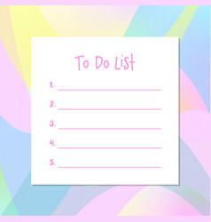 To Do List Template Printable Colorful